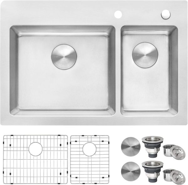 Durable Stainless Steel Kitchen Sink for Home Chefs and Professionals