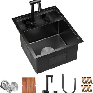 Stylish Stainless Steel Wash Basin Kitchen Sink with Modern Design for Home