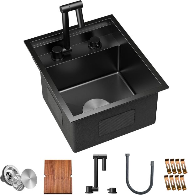 Stylish Stainless Steel Wash Basin Kitchen Sink with Modern Design for Home
