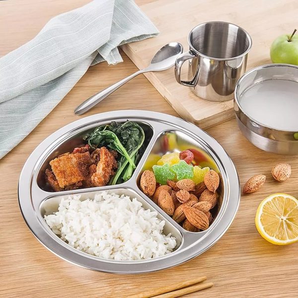 Elegant Multi-Compartment Food Tray for Meal Prep and Serving - Image 4