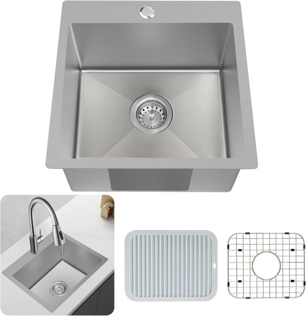 Durable Stainless Steel Sink with Deep Basin Design for Modern Home Renovations - Image 4