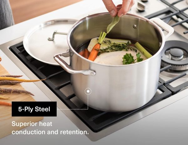 Heavy-Duty Versatile Durable Multi-Use Stainless Steel Stock Pot for Boiling and Stewing Foods - Image 4
