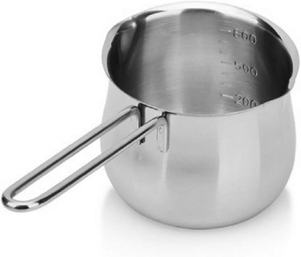 Stylish Stainless Steel Mini Milk Pot for Home and Kitchen Use
