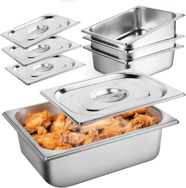 Versatile Multi-Use Food Preparation 2/3 Gn Pans for Home Chefs - Image 4