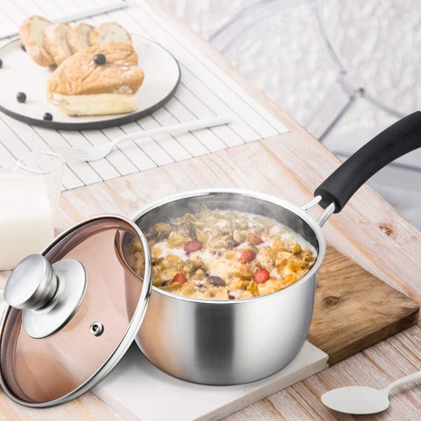 Eco-Friendly Stainless Steel Frying Pan for Healthy Meal Preparation - Image 4
