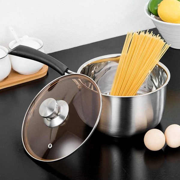Eco-Friendly Stainless Steel Frying Pan for Healthy Meal Preparation - Image 3