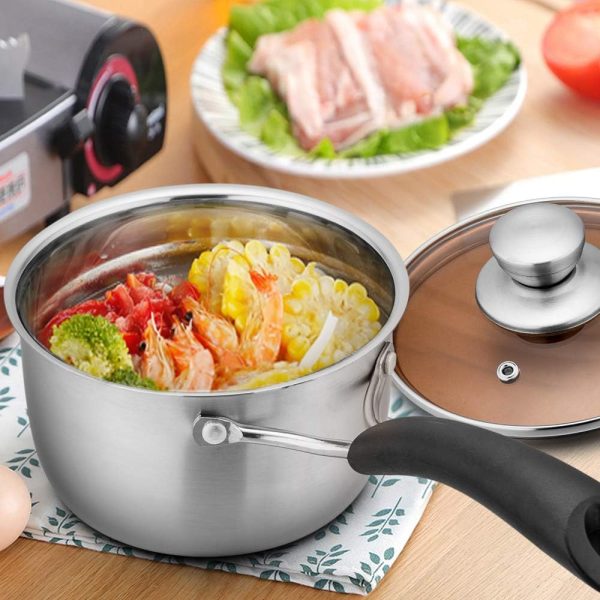 Eco-Friendly Stainless Steel Frying Pan for Healthy Meal Preparation - Image 2