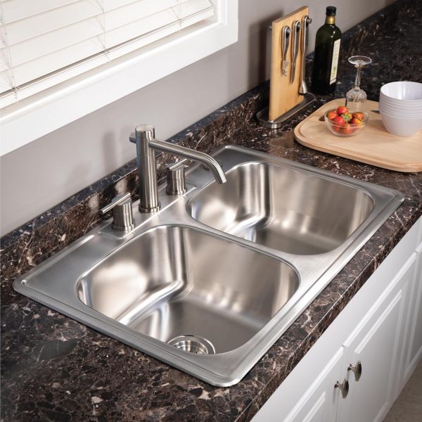 Double Bowl Stainless Steel Kitchen Sink for Efficient Meal Prep and Cooking - Image 2