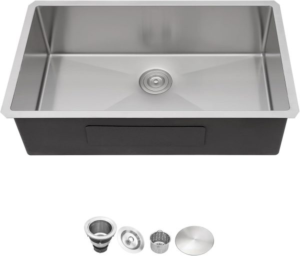 Stainless Steel Kitchen Sink with Single Bowl - Image 2