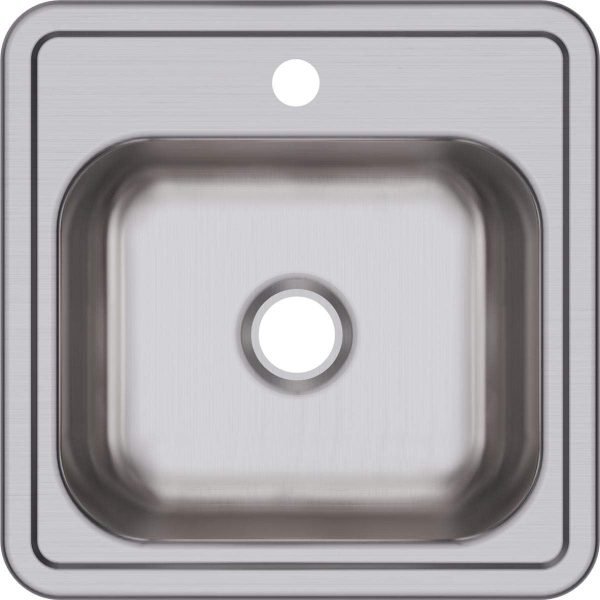 Large Inset Stainless Steel Kitchen Single Sink with Brushed