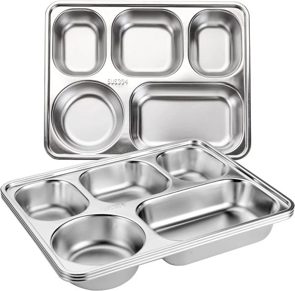Durable Food Serving Tray for Kids and Adults Meal Time