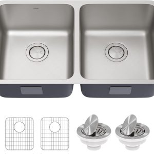 Double Bowl Stainless Steel Kitchen Sink for Efficient Meal Prep and Cooking