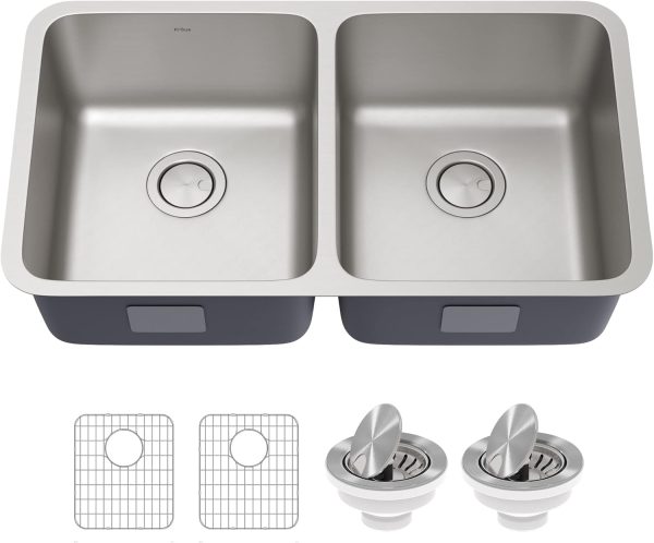 Double Bowl Stainless Steel Kitchen Sink for Efficient Meal Prep and Cooking