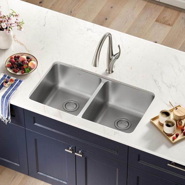 Double Bowl Stainless Steel Kitchen Sink for Efficient Meal Prep and Cooking - Image 3