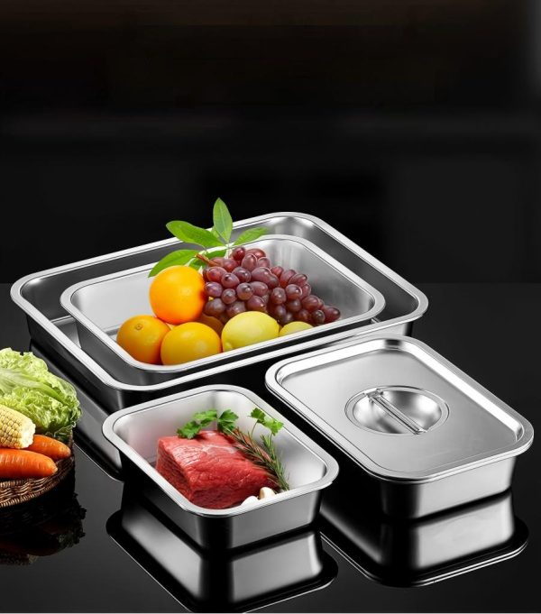 Multi-Functional Kitchen Stainless Steel 1/1 Gn Pan for Hotel Buffet Catering Equipment - Image 4