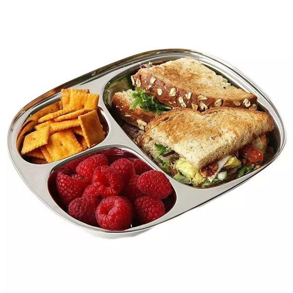 Stainless Steel Food Tray for Meals and Home Use - Image 3