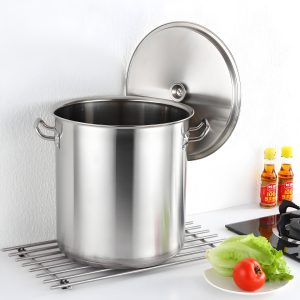 Heavy-Duty Versatile Durable Multi-Use Stainless Steel Stock Pot for Boiling and Stewing Foods
