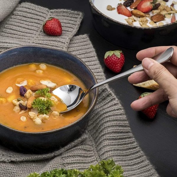 Elegant Stainless Steel Spoon with Polish Handle for Comfort - Image 2