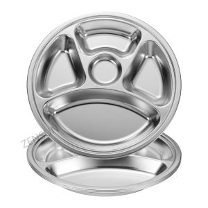 Elegant Multi-Compartment Food Tray for Meal Prep and Serving