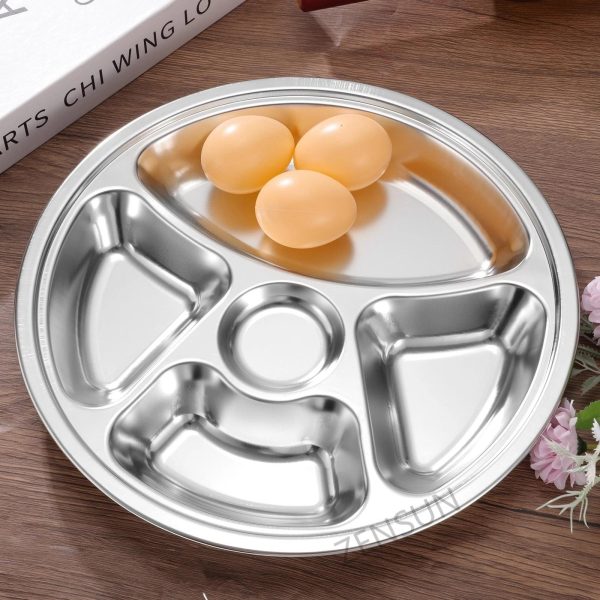 Elegant Multi-Compartment Food Tray for Meal Prep and Serving - Image 3
