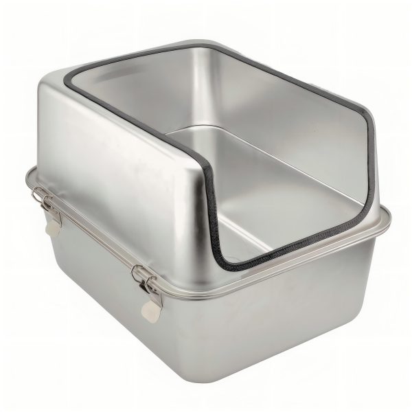 Factory Price Wide Sand-Draining Pedal Cat Litter Box for Multi-Cat Households