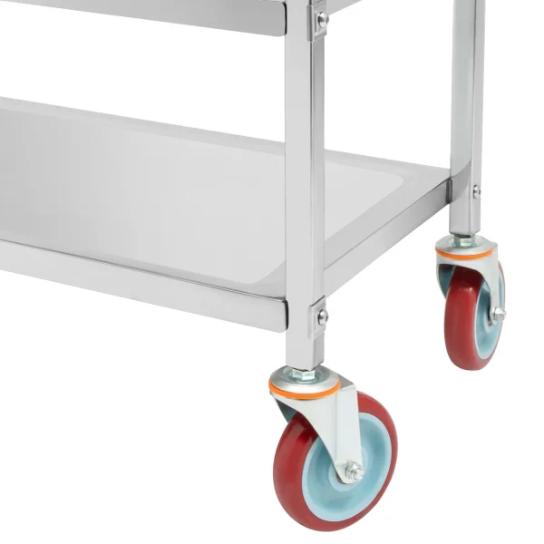 Stainless Steel 3 Layers Beverages Trolley with Polish Procesing for Home Use - Image 4