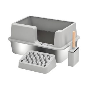 Stylish Polypropylene Cat Litter Box for Easy Cleaning Solutions