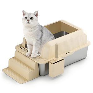 Ultimate Cat Litter Box with Odor Control and Easy Cleanup